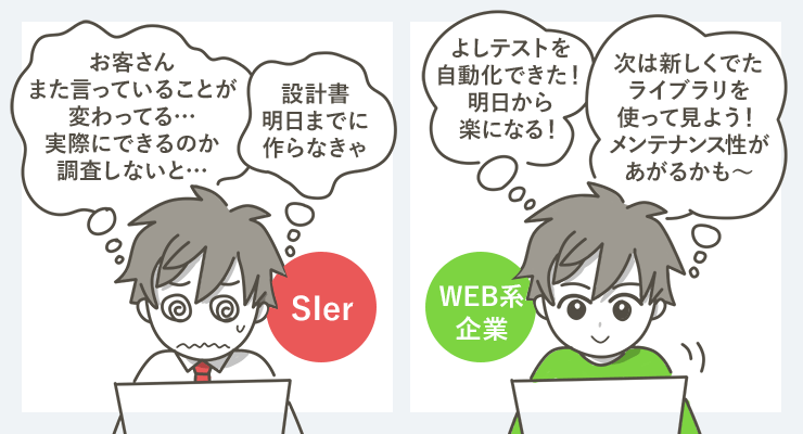 WEB系も残業はある！ただストレスはたまりにくい